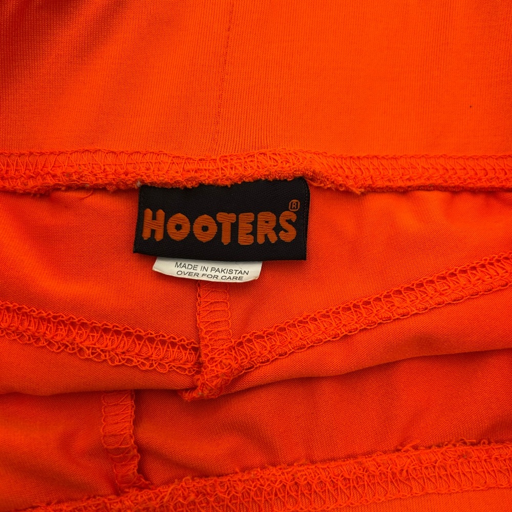 Hooters Girl Worn Super Sexy Cheeky Uniform Shorts Orange Size XS - Picture 2 of 8